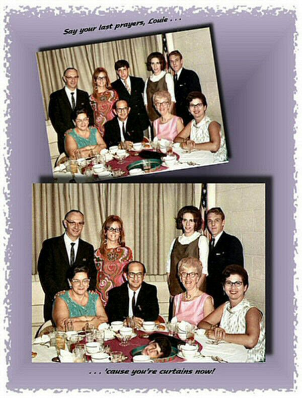 Photo Restoration, Restore and Retouch. Remove Person from Photo - Barry & Kirsten - Photo Restore by SmileDogProductions.com
